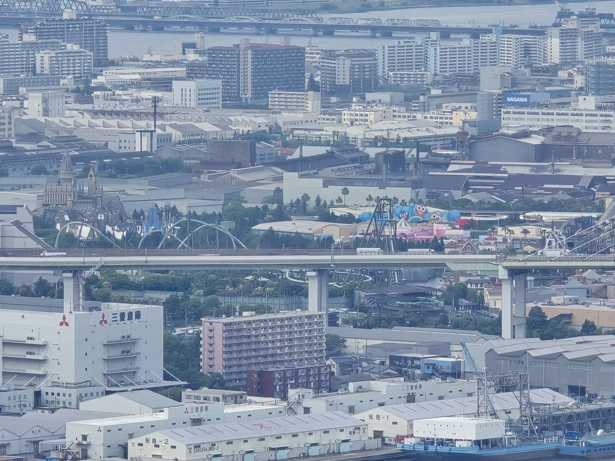 展望台からのusj